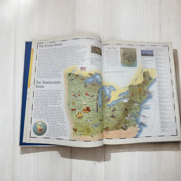 The Picture Atlas of the World Hardbound Book Vintage by Richard Kemp Copyright - Picture 6 of 14